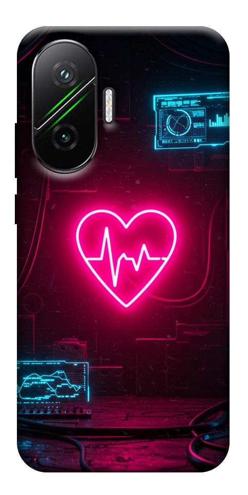 Чехол Neon heart для Xiaomi Poco F7