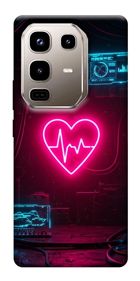 Чехол Neon heart для Infinix Note 50 Pro 4G