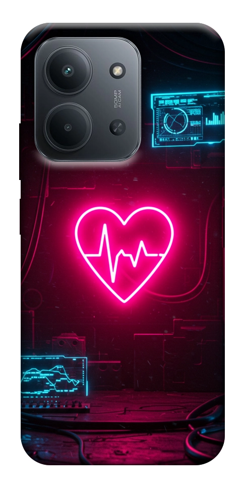 Чехол Neon heart для Xiaomi Redmi 15C (Europe version)