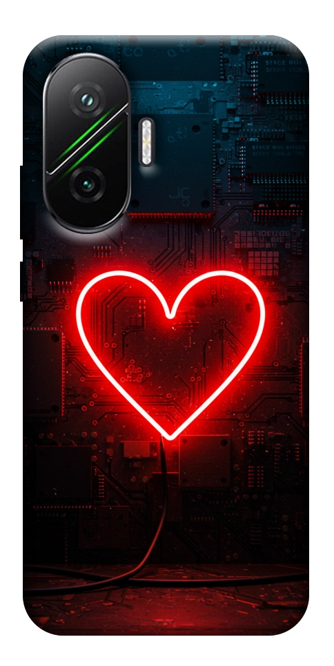 Чехол Яркое сердце для Xiaomi Poco F7