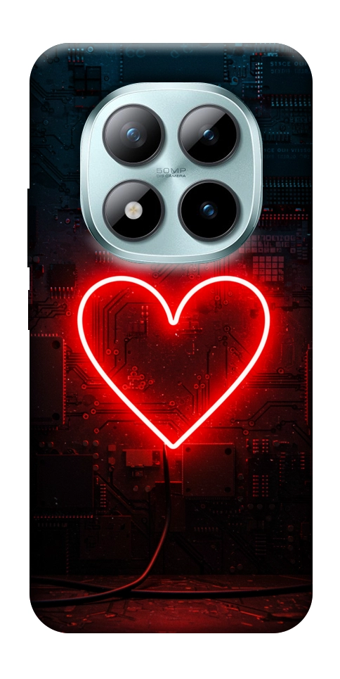 Чехол Яркое сердце для Xiaomi Redmi Note 15 Pro 5G