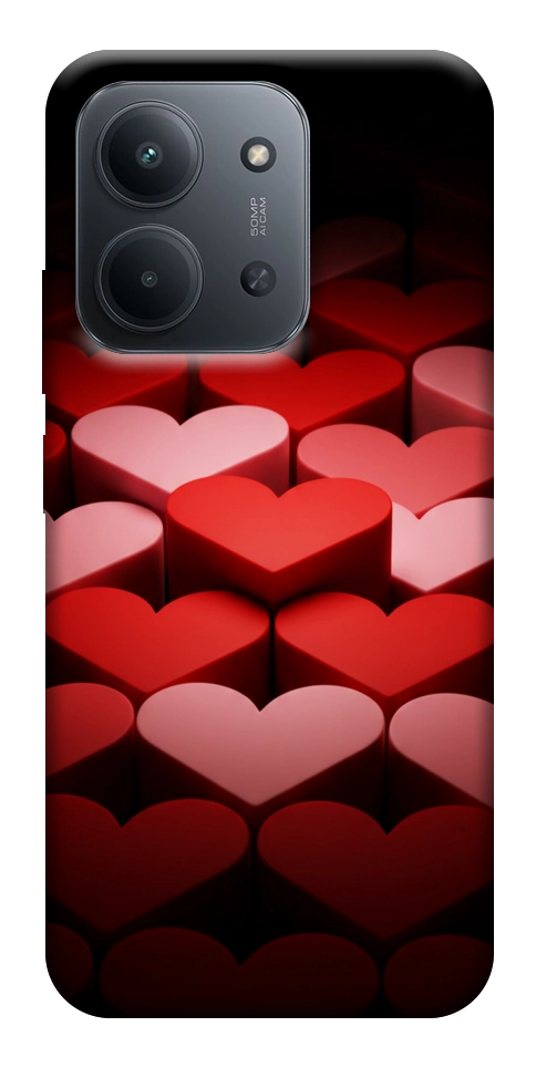 Чехол Hearts pattern для Xiaomi Redmi 15C (Europe version)