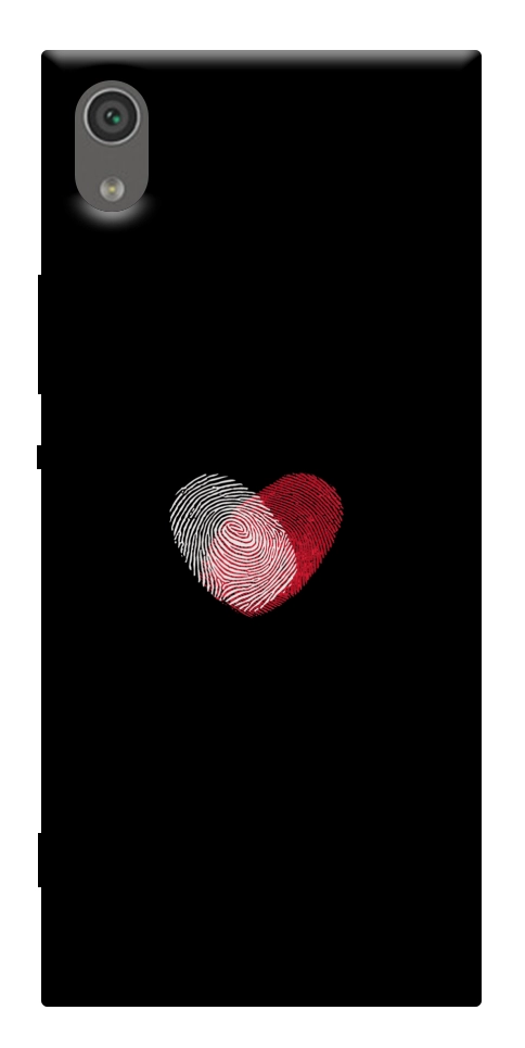 Чехол Fingerprint heart для Sony Xperia XA1