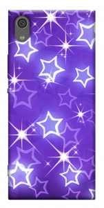 Чехол Purple sparkles для Sony Xperia XA1