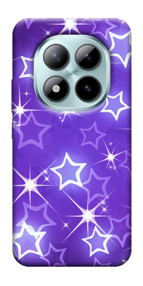 Чехол Purple sparkles для Xiaomi Redmi Note 15 Pro 5G