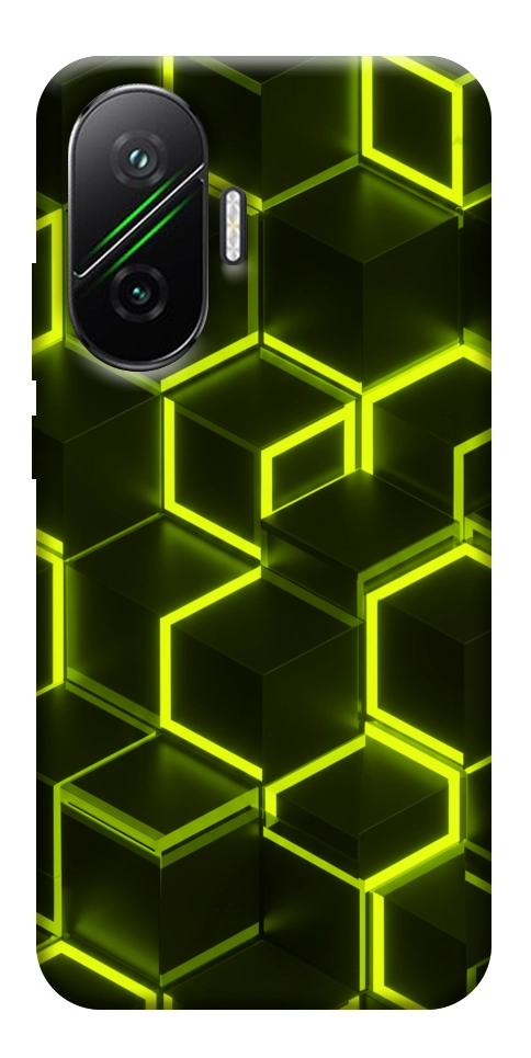 Чехол Neon hexagon для Xiaomi Poco F7