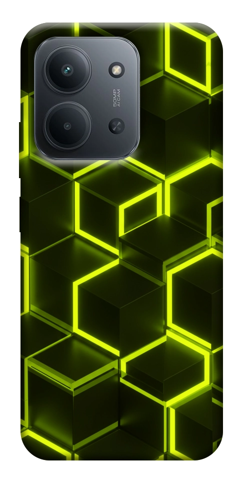 Чехол Neon hexagon для Xiaomi Redmi 15C (Europe version)