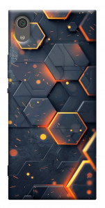 Чехол Burning hex pattern для Sony Xperia XA1