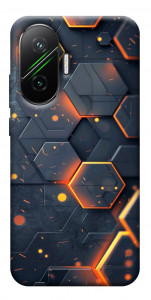 Чехол Burning hex pattern для Xiaomi Poco F7