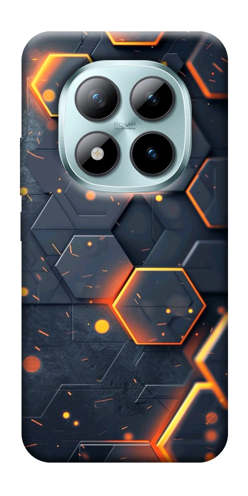 Чехол Burning hex pattern для Xiaomi Redmi Note 15 Pro+ 5G