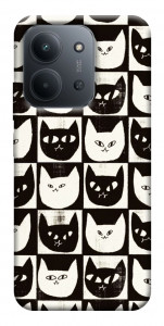 Чехол Кошачьи шахматы для Xiaomi Redmi 15C (Europe version)