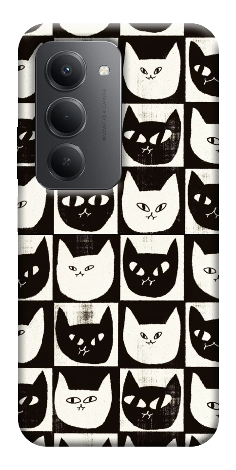 Чохол Котячі шахи для Xiaomi Redmi 15 (Europe version)