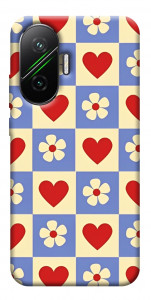 Чехол Сердечки-цветочки для Xiaomi Poco F7