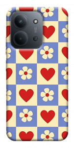Чехол Сердечки-цветочки для Xiaomi Redmi 15C (Europe version)