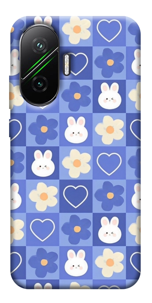 Чехол Кролики-цветочки для Xiaomi Poco F7