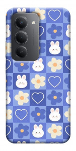Чохол Кролики-квіточки для Xiaomi Redmi 15 (Europe version)