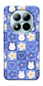 Чехол Кролики-цветочки для Xiaomi Redmi Note 15 Pro 5G