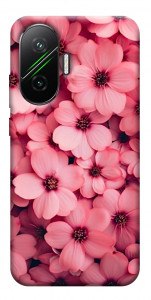 Чехол Pink flowers для Xiaomi Poco F7