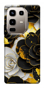 Чехол Flower black-white для Infinix Note 50 Pro 4G