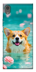Чехол Swimming corgi для Sony Xperia XA1