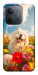 Чехол Happy dog in flowers для Xiaomi Redmi 15C (Europe version)