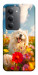 Чохол Happy dog in flowers для Xiaomi Redmi 15 (Europe version)