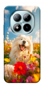Чехол Happy dog in flowers для Xiaomi Redmi Note 15 Pro+ 5G
