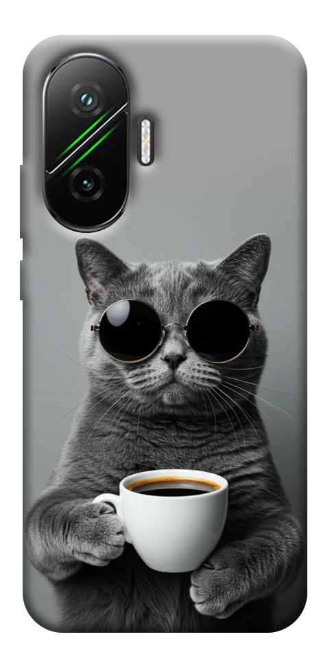 Чехол Grey cat coffee для Xiaomi Poco F7