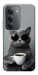 Чохол Grey cat coffee для Xiaomi Redmi 15 (Europe version)