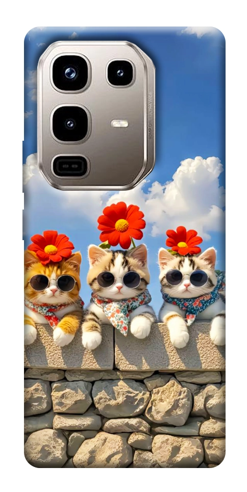 Чехол Flower cats для Infinix Note 50 Pro 4G