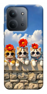 Чехол Flower cats для Xiaomi Redmi 15C (Europe version)