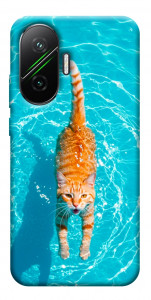 Чехол Cat swimming для Xiaomi Poco F7