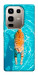 Чехол Cat swimming для Infinix Note 50 Pro 4G