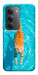 Чохол Cat swimming для Xiaomi Redmi 15 (Europe version)