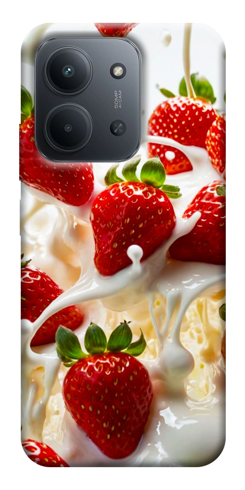 Чехол Strawberry and cream для Xiaomi Redmi 15C (Europe version)