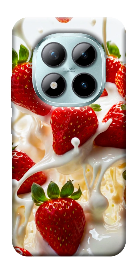 Чехол Strawberry and cream для Xiaomi Redmi Note 15 Pro 5G