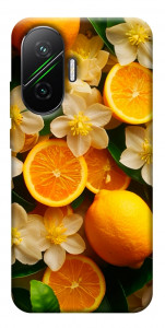 Чехол Лимоны и цветы для Xiaomi Poco F7