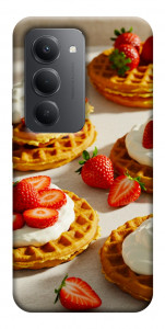 Чохол Вафлі з полуницею для Xiaomi Redmi 15 (Europe version)