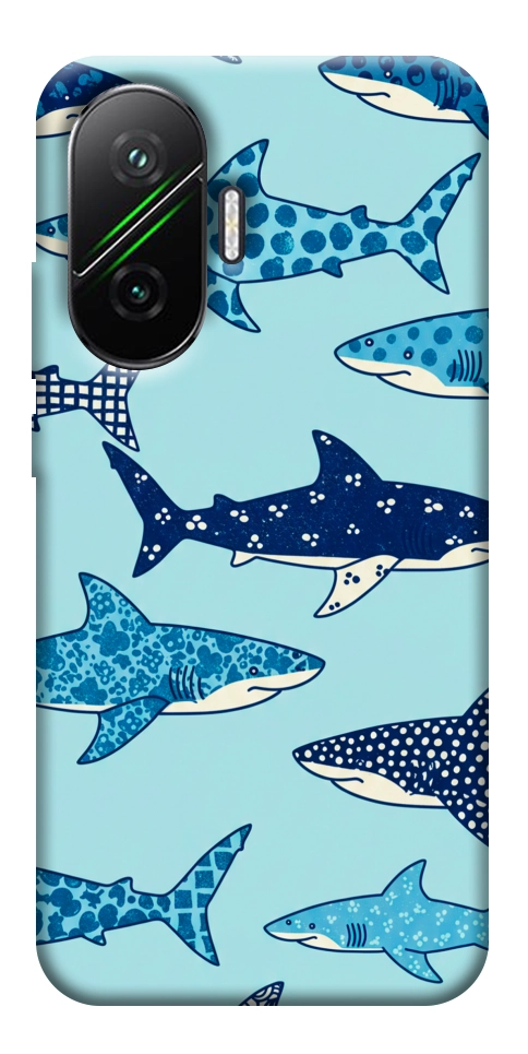 Чехол Shark pattern для Xiaomi Poco F7