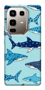 Чехол Shark pattern для Infinix Note 50 Pro 4G