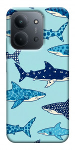 Чехол Shark pattern для Xiaomi Redmi 15C (Europe version)