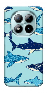 Чехол Shark pattern для Xiaomi Redmi Note 15 Pro 5G