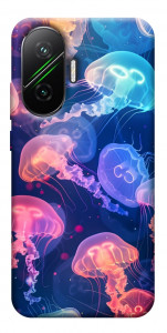 Чехол Neon jellyfishes для Xiaomi Poco F7