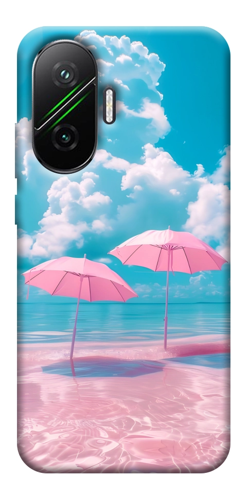 Чохол Рожеві парасольки для Xiaomi Poco F7