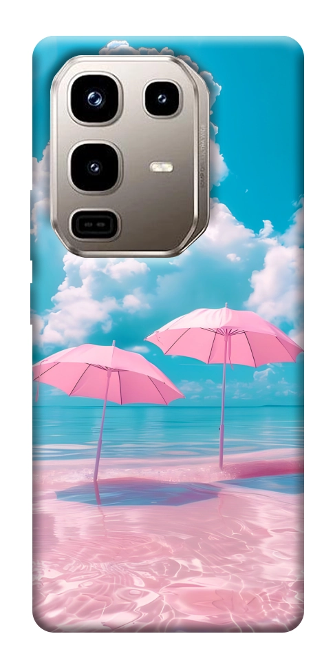 Чехол Розовые зонтики для Infinix Note 50 Pro 4G