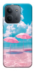 Чехол Розовые зонтики для Xiaomi Redmi 15C (Europe version)