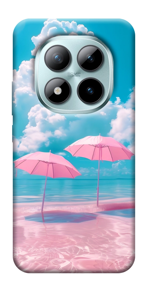 Чехол Розовые зонтики для Xiaomi Redmi Note 15 Pro 5G