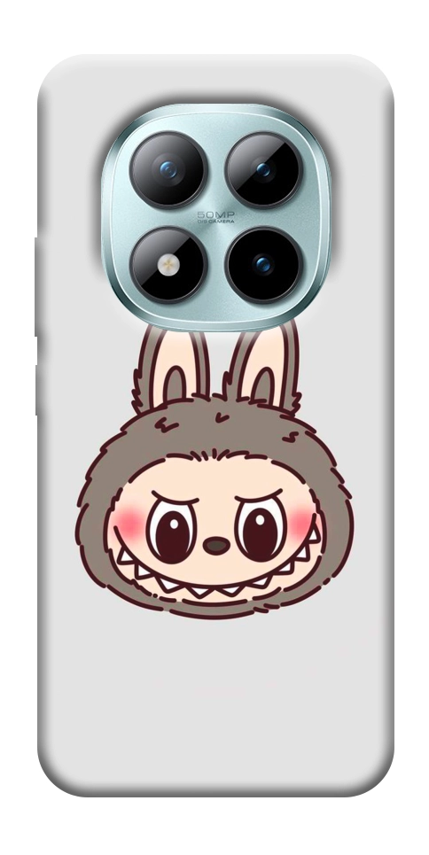 Чехол Labubu grey для Xiaomi Redmi Note 15 Pro 5G