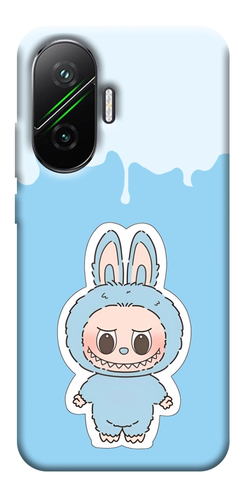 Чехол Labubu blue для Xiaomi Poco F7