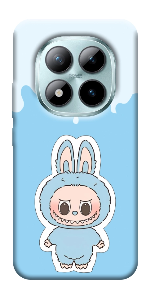 Чехол Labubu blue для Xiaomi Redmi Note 15 Pro 5G